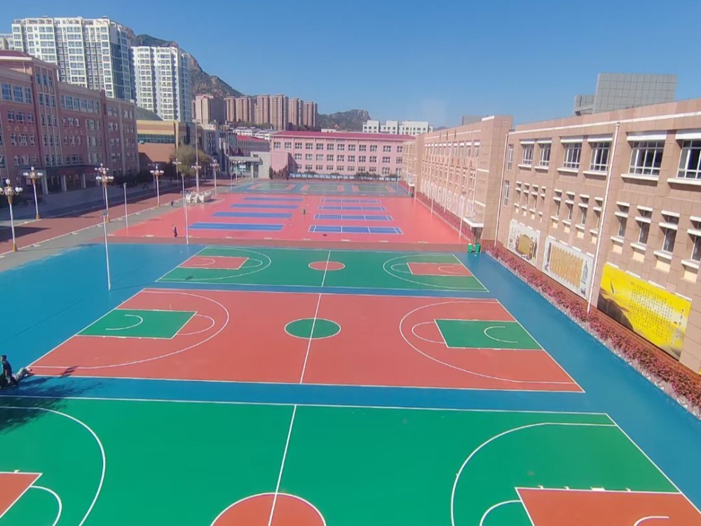 硅PU蓝球场