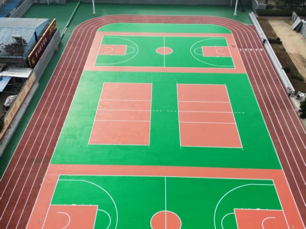 硅PU蓝球场