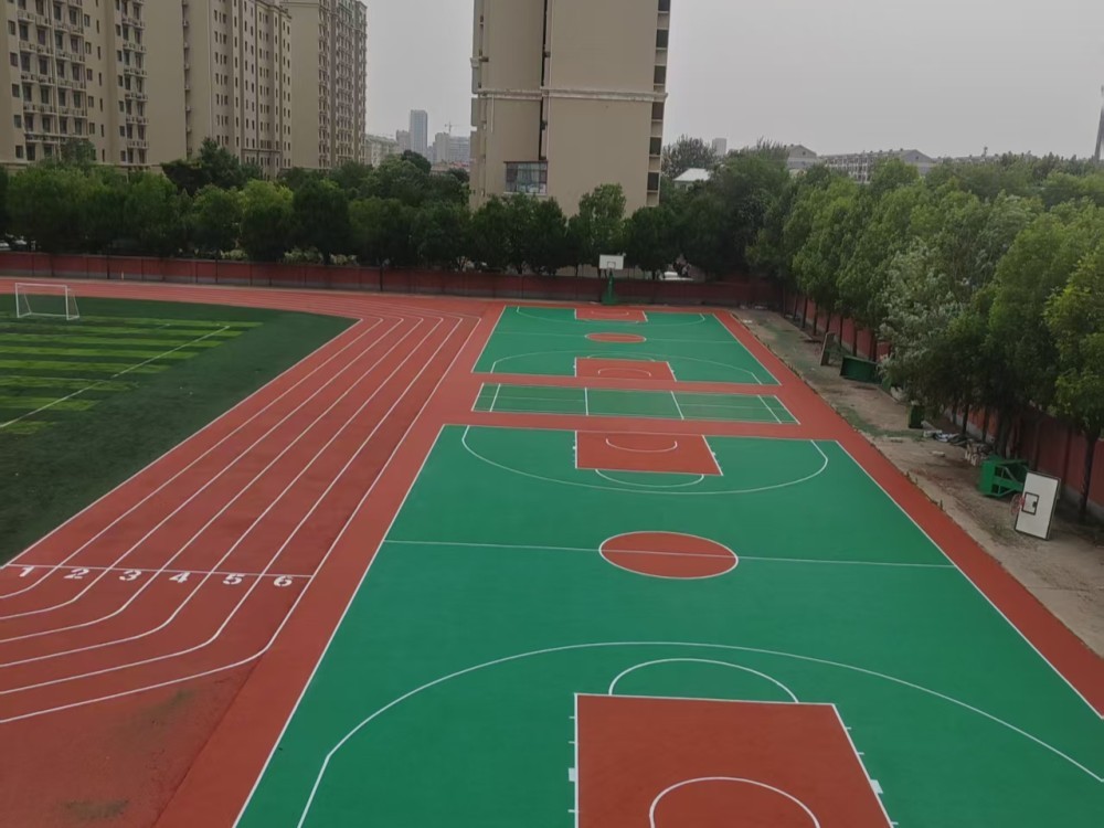 硅PU蓝球场